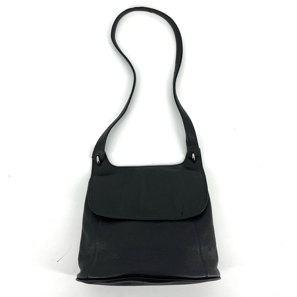Rolfs‎ black leather small-medium shoulder bag